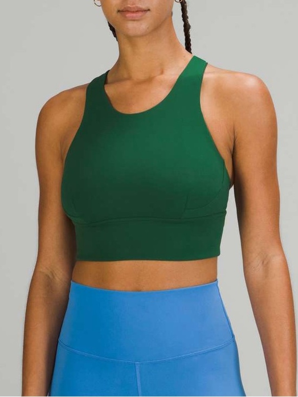 Lululemon Wunder Train Longline Sports Bra Everglade Green Size 14